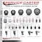 Service Caster 3'' SS Thermoplastic Rubber Wheel Swivel 1'' Expanding Stem Caster SCC-SSEX20S314-TPRB-1 - alternate 4
